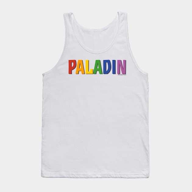 Paladin Pride Shirt (Rainbow) Tank Top by MonarchFisher